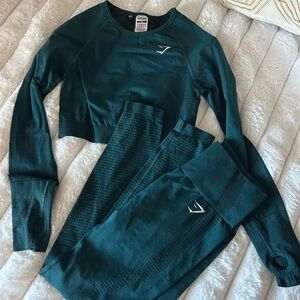 SOLD. Teal Gymshark Workout Set